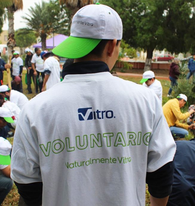 Equipo haciendo voluntariado